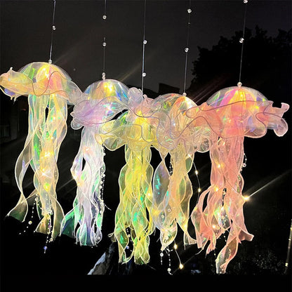 DIY Jellyfish Bedroom Light Lamp Hanging Ceiling Lanter