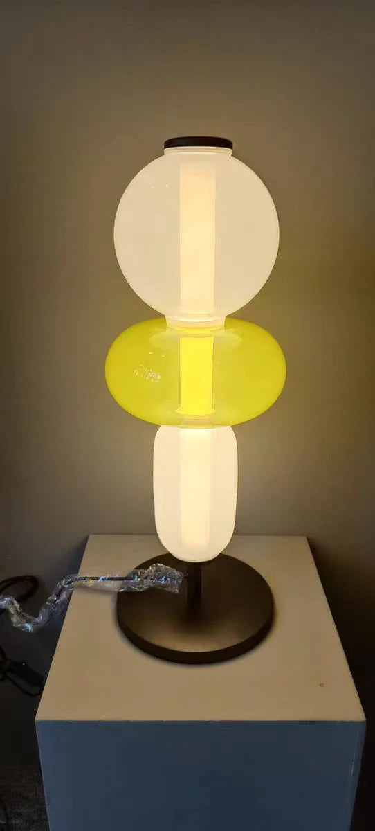 Italian Creative Colored Glass Designer LED Floor Light