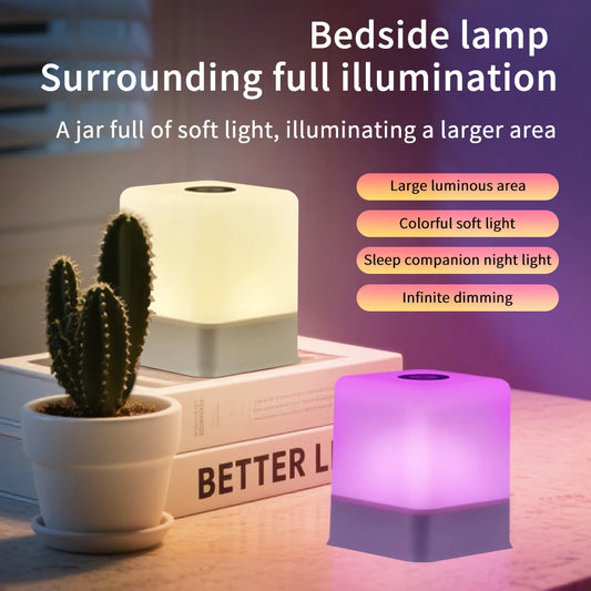 RGB White Led Table Lamp Rechargeable Bedroom Bedside