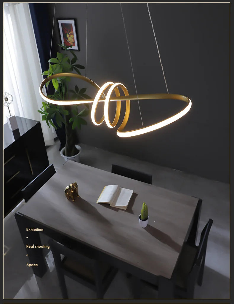 Hanging Lights Remote Dimming Kitchen Led Cord Pendant Lamp
