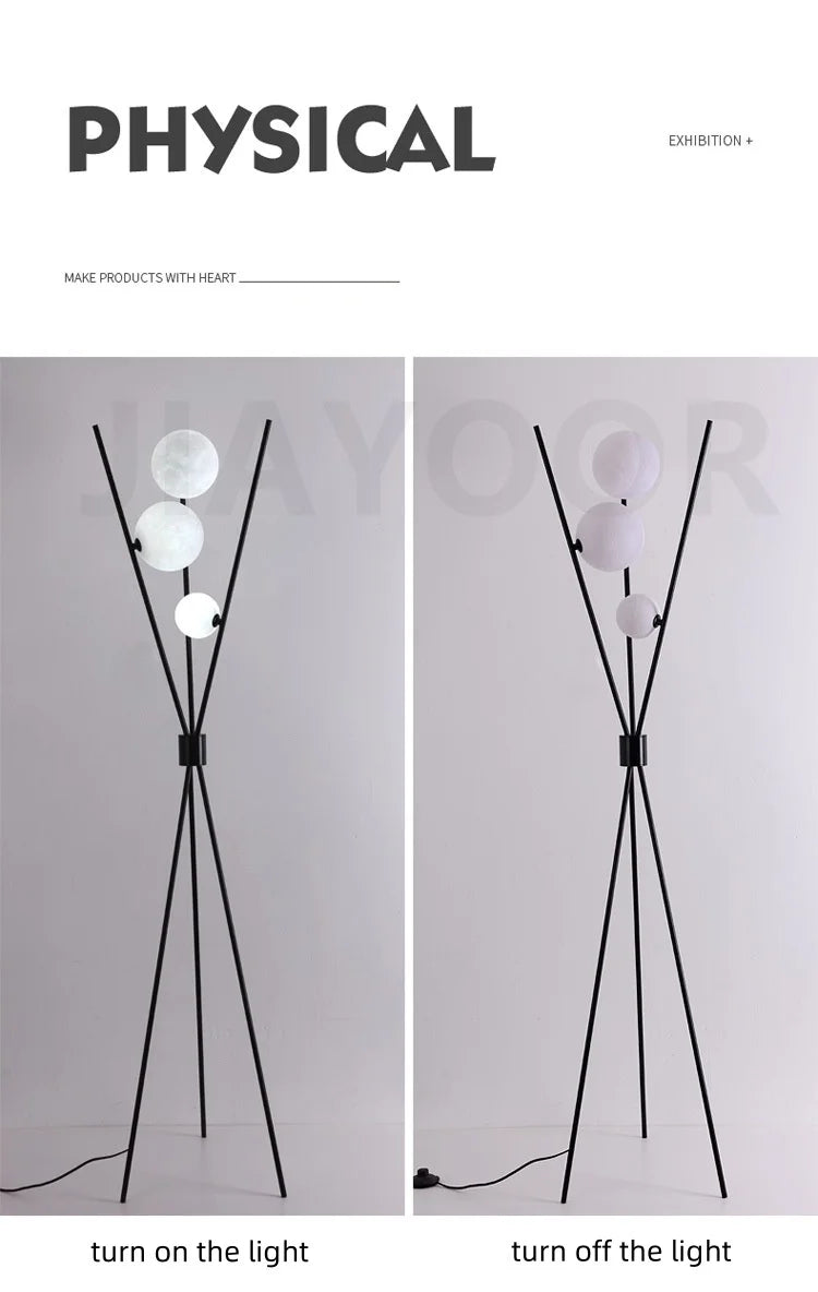 Nordic Living Room Sofa Floor Lamp Modern Creative Moon