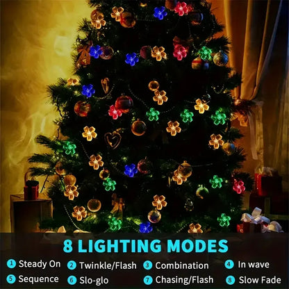 Solar Cherry Blossom Garden Blossom Lights Garlands