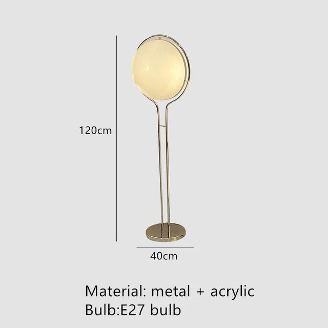 Italy Designer Led Floor Lamp White Ball 2.8 Stand Light