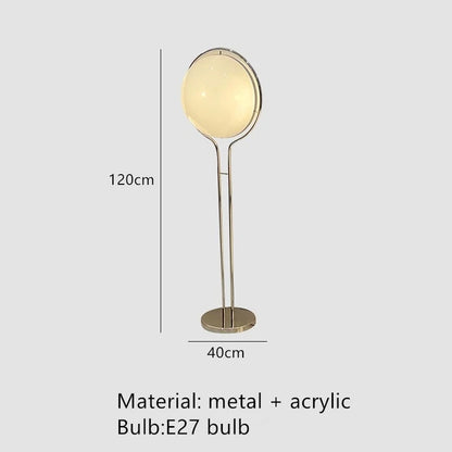 Italy Designer Led Floor Lamp White Ball 2.8 Stand Light