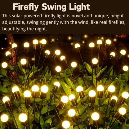 Outdoor RGB Color Lights LED Solar Garden Lamp Firefly Lights