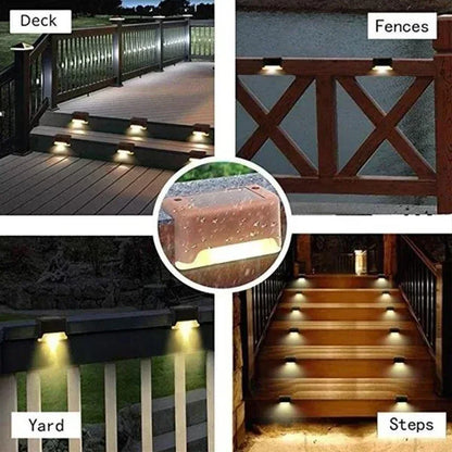 Solar Deck Lights Outdoor Step Lights Waterproof Led Solar