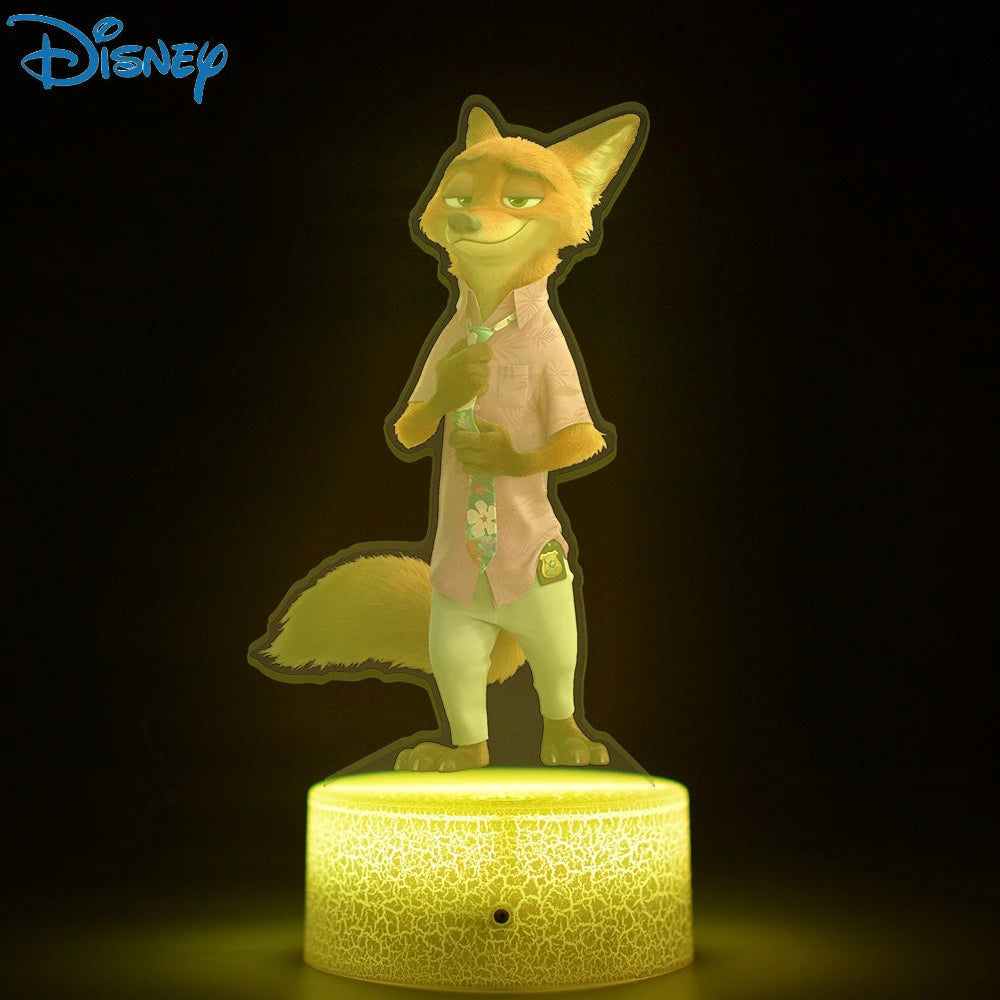 Disney Zootopia 3D night lights around