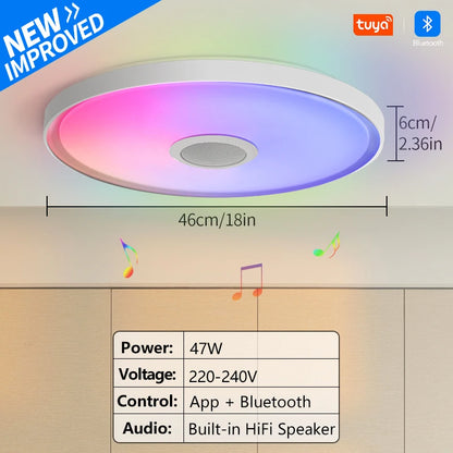 LED Smart Ceiling Lamps RGB APP Remote Control Home Lighting