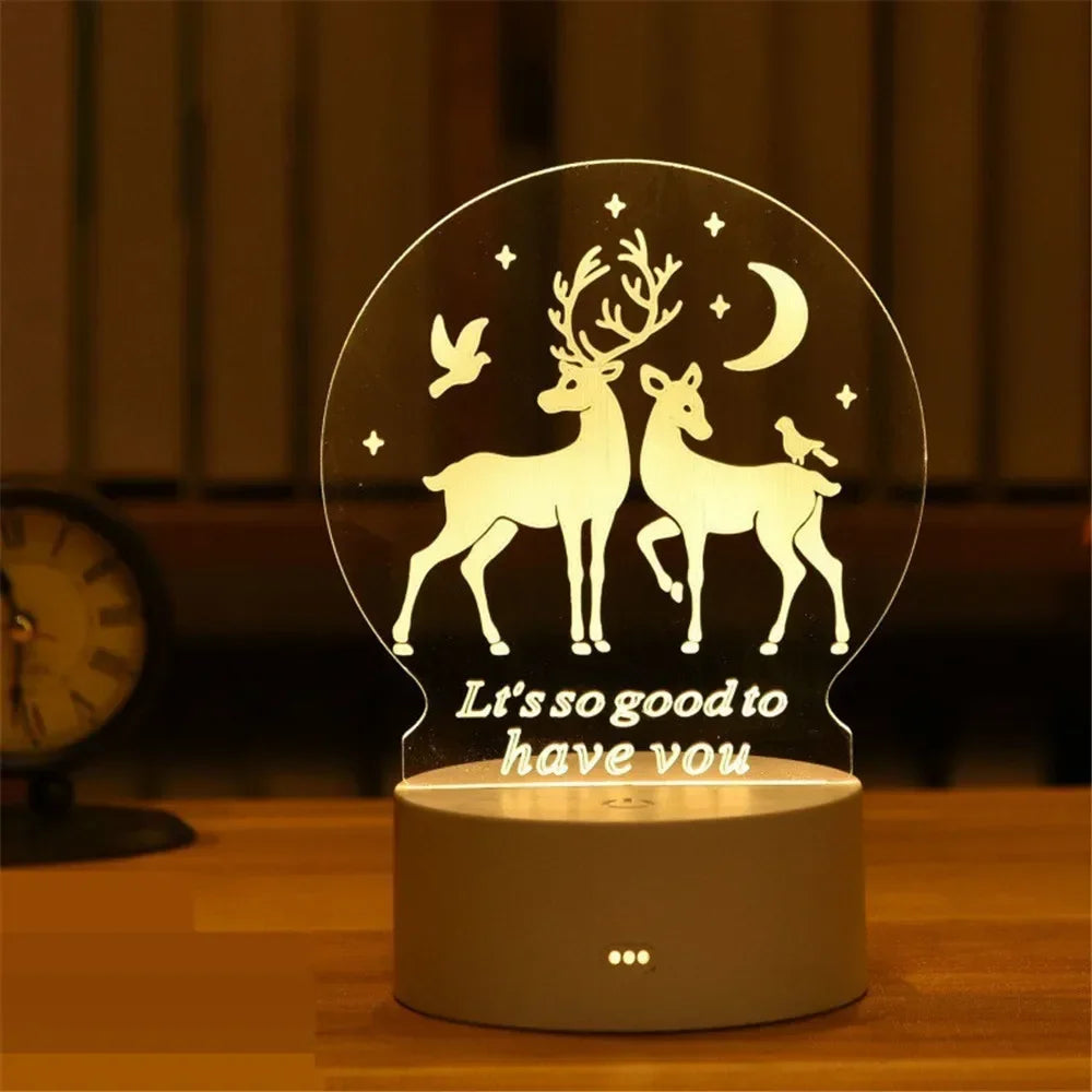 Wedding Birthday Gift Love 3D Acrylic Neon Sign