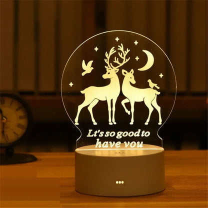 Wedding Birthday Gift Love 3D Acrylic Neon Sign