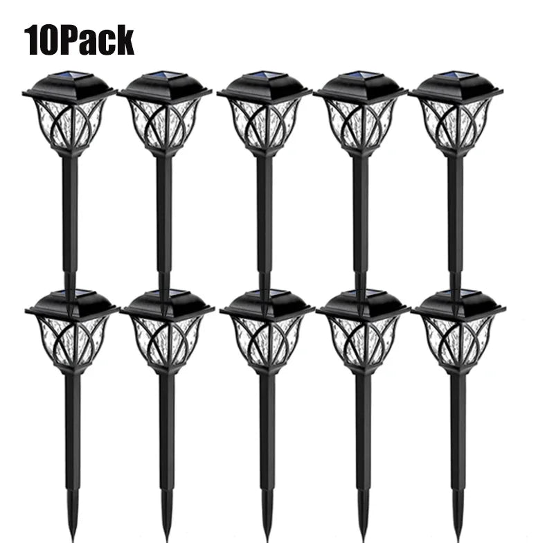 1-10 Pack Solar Yard Lights Bright Lawn Lights Outdoor