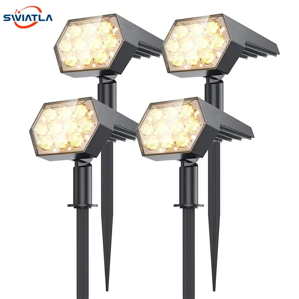 Solar Lights Outdoor  92 LED Solar Spot Lights Outdoor IP67 Waterproof