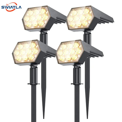 Solar Lights Outdoor  92 LED Solar Spot Lights Outdoor IP67 Waterproof