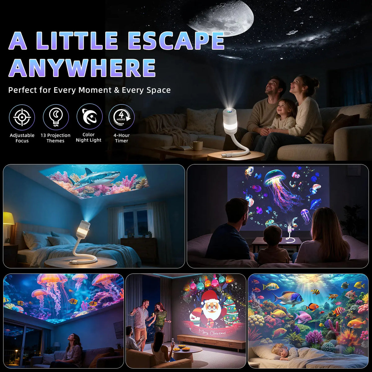 LED Night Light Lamp Home Bedroom Room Decoration Atmosphere