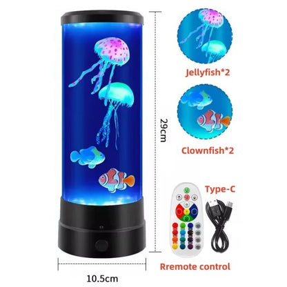 Jellyfish Lamp with 16 Color and Remote Control