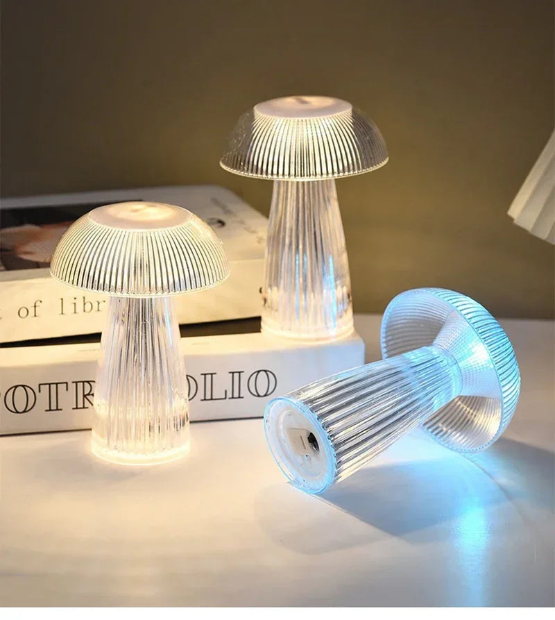 Jellyfish Night Lights Creative Mushroom Atmosphere Table Lamps