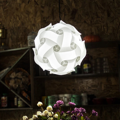 Modern Creative IQ DIY Puzzle Lampshade Lamp Nordic Light