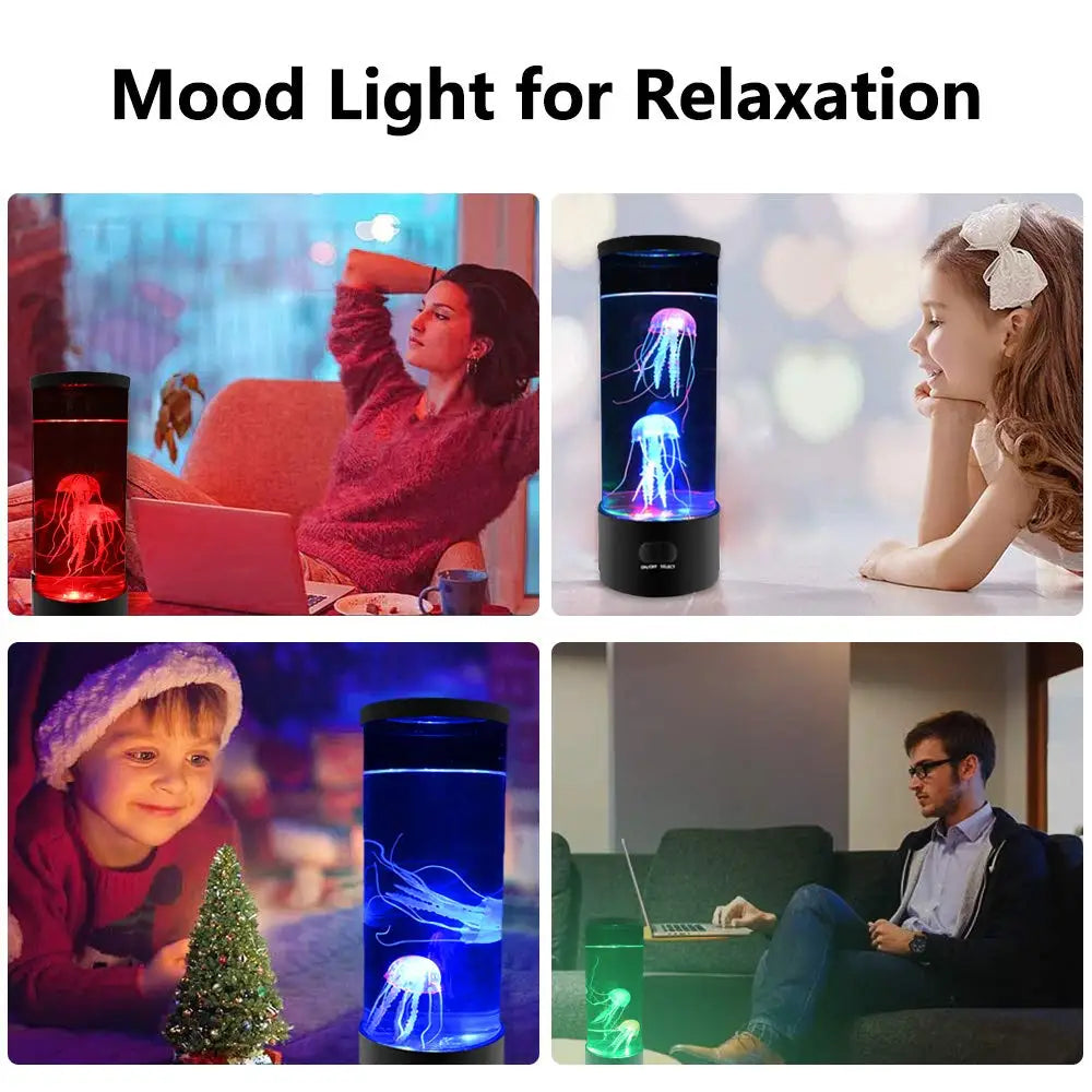 Jellyfish Lamp Color Changing Remote Control  Aquarium Tank