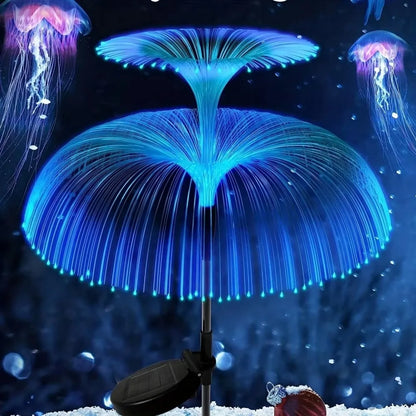 Solar 7-Color Changing Fiber Optic Christmas Tree Stake Lights