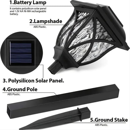 1-10 Pack Solar Yard Lights Bright Lawn Lights Outdoor