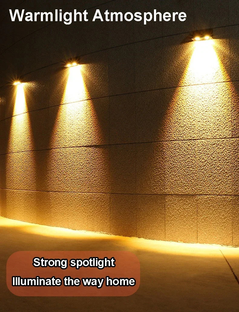 Solar Wall Light Outdoor Porch Lights Illumination LED Lamp
