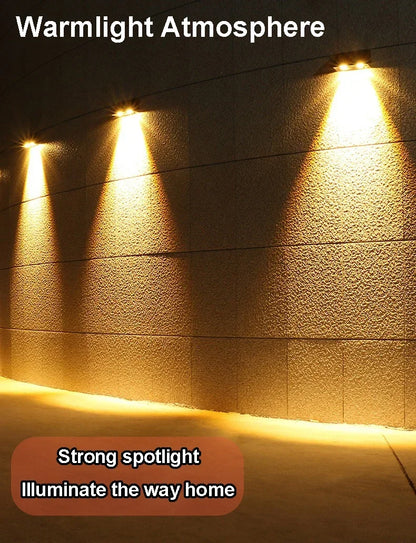 Solar Wall Light Outdoor Porch Lights Illumination LED Lamp