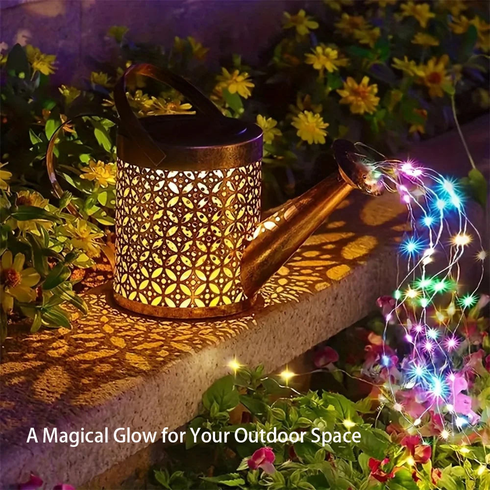 Solar Watering Can Light Outdoor Garden Decoration