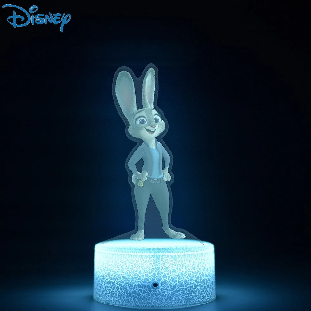 Disney Zootopia 3D night lights around