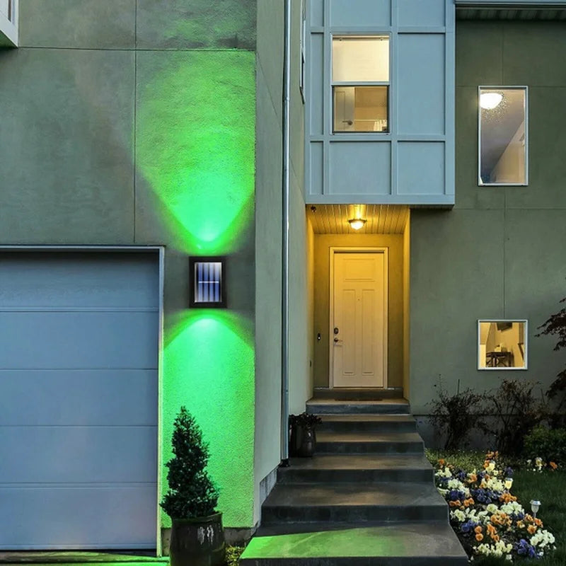 Solar Up and Down Spot Lights Outdoor, Street Wall Light Lamp