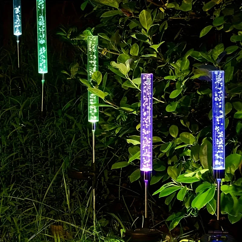 Color-Changing Solar Lights] 1pc Solar Garden Lights