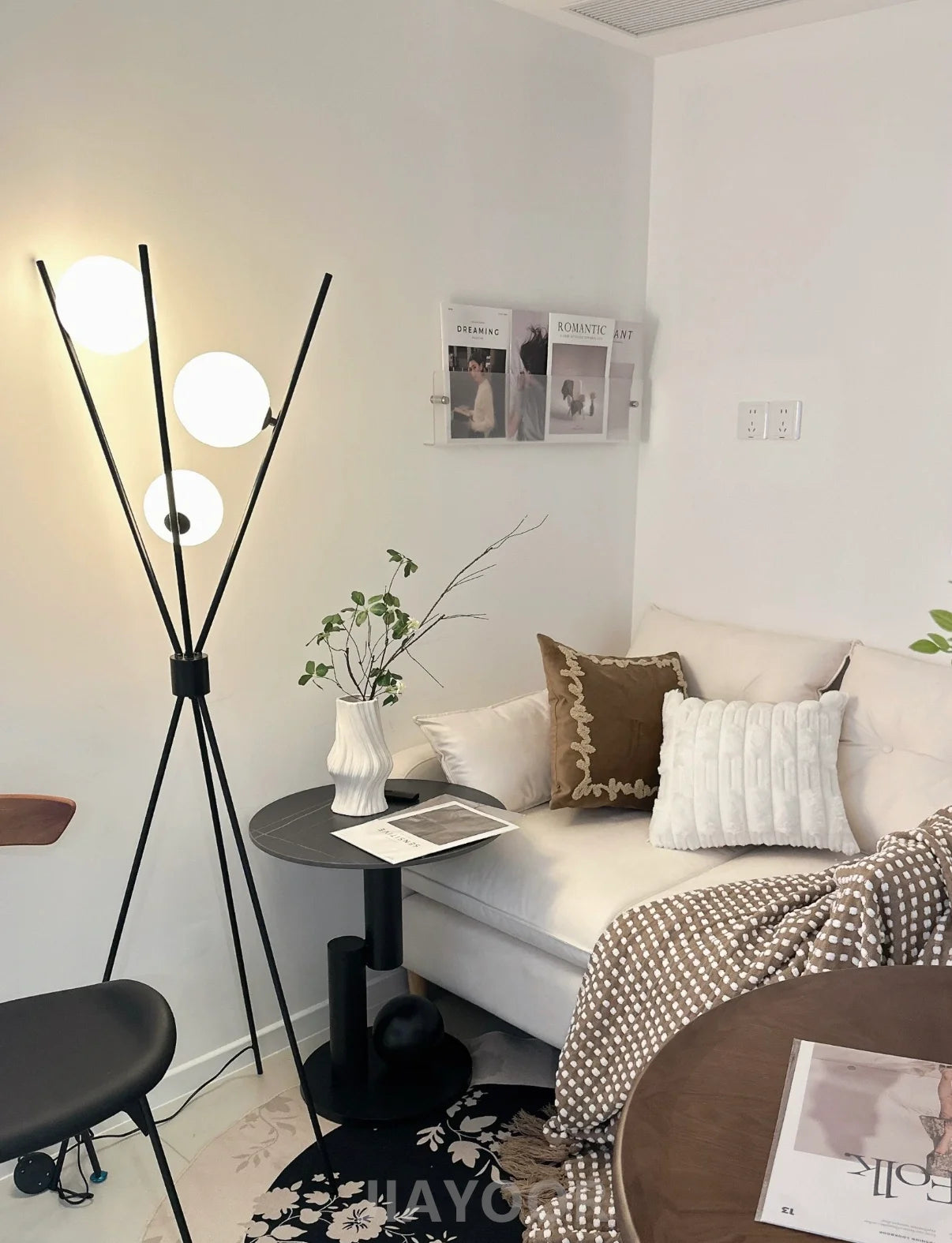 Nordic Living Room Sofa Floor Lamp Modern Creative Moon