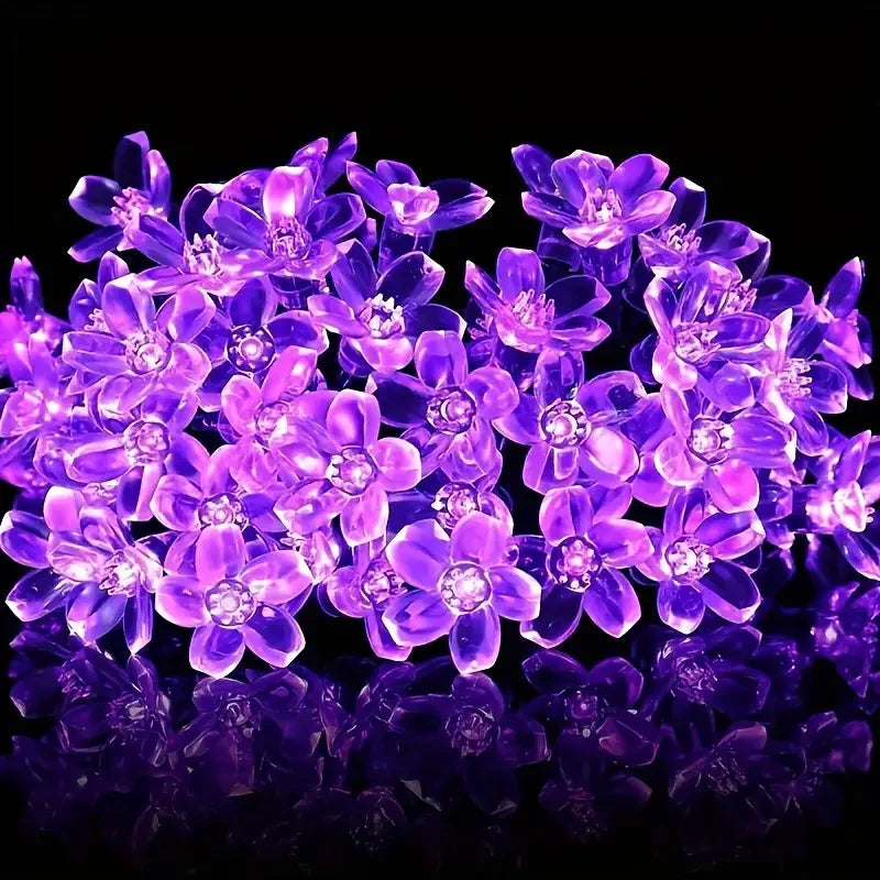 Solar Cherry Blossom Garden Blossom Lights Garlands