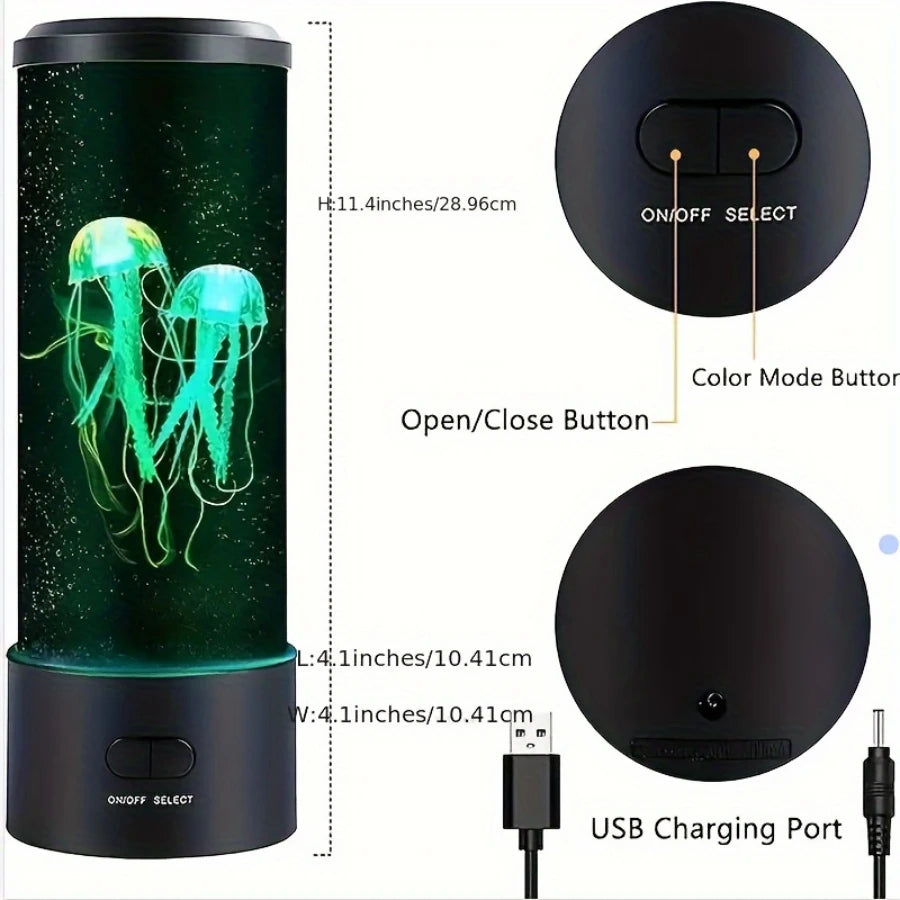 New Fantasy Desk Jellyfish Lamp 7 Color Changing  Lamp