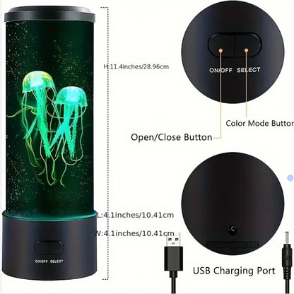 New Fantasy Desk Jellyfish Lamp 7 Color Changing  Lamp