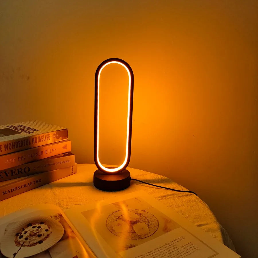 1PC Lamp Bedroom Ring Lamp Dimming LED Night Light