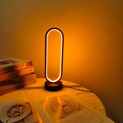 1PC Lamp Bedroom Ring Lamp Dimming LED Night Light