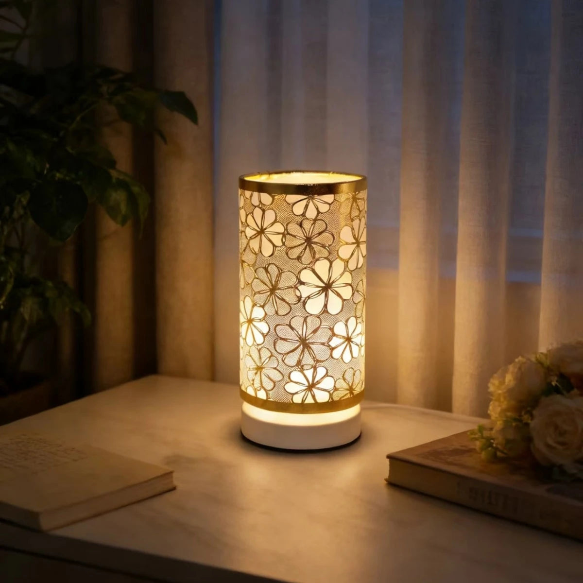 Modern Nordic Style Fabric Desk Lamp, USB Powered