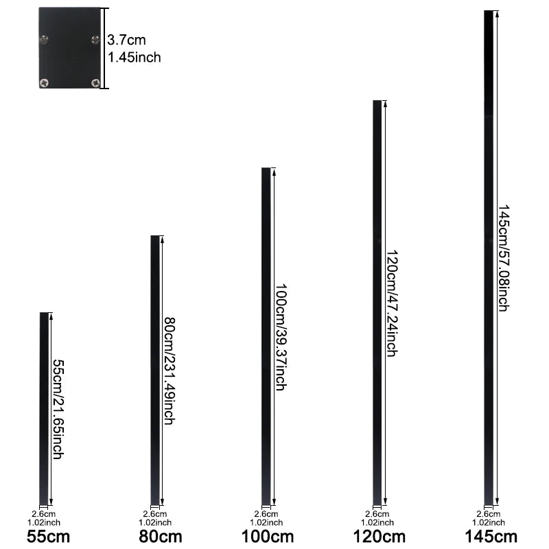 Waterproof Modern Long Strip 85-256v OutdoorDecoration