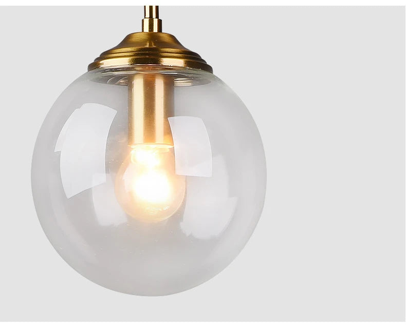 Modern Luxury Metal Chandelier Nordic Creative LED Glass