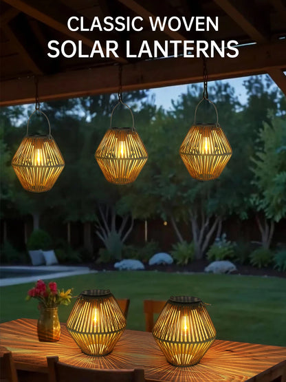 Solar Lantern Outdoor Solar Lanterns Waterproof for Garden Yard