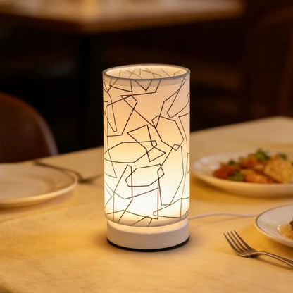 Modern Nordic Style Fabric Desk Lamp, USB Powered
