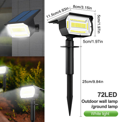 Solar Powered Wall Light Auto On/Off for Yard Garden Pathway