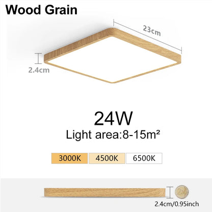 MARPOU 2.4cm Ultra thin led ceiling light Square