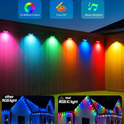 45M/60M/90M RGBIC Eaves Lights LED Permanent Outdoor Lights