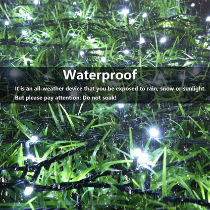Solar LED String Lights Outdoor Garden Fairy Lights 8 Modes