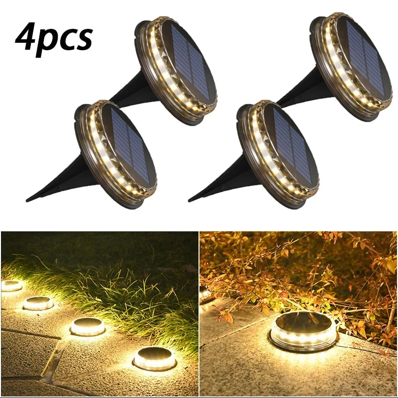 Solar LED Underground Light Outdoor Garden Ground Lights
