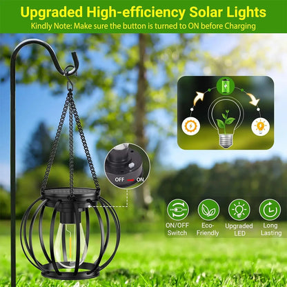 Solar Lantern Led Light Daylight Sensor Garden Lamps Lights