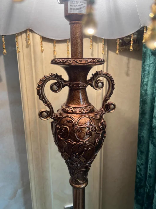 European Luxury Floor Lamp Retro Home Living Room Lamp
