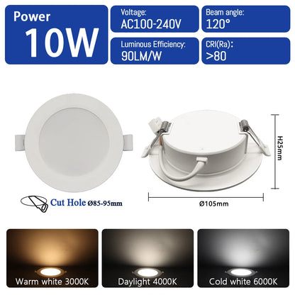 2pcs LED Downlight 110V 220V Ceiling Light Lighting