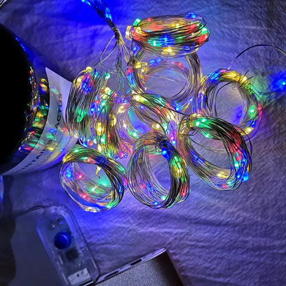 6x3M LED Curtain Icicle String Lights Christmas Fairy Lights